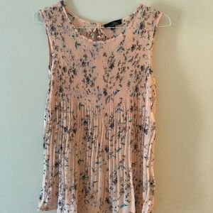 Sheer tunic length tank top